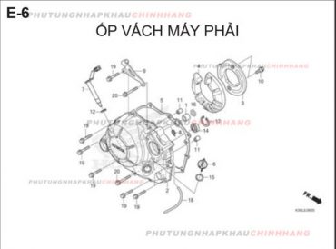 E6 – ỐP VÁCH MÁY PHẢI – HONDA WINNER X V2 2019 (K56L)