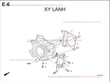 E6 – XY LANH – HONDA AIR BLADE 125 2016 (K66)