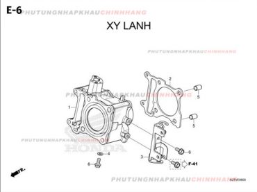 E6 – XY LANH – HONDA LEAD 125 4VAL 2025 (K2TS)