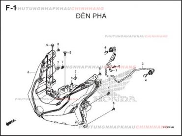 F1 – ĐÈN PHA – HONDA AIR BLADE 125-150 2020 (K1G-K1F)