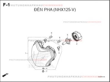 F1 – ĐÈN PHA – HONDA LEAD 125 4VAL (K2T)