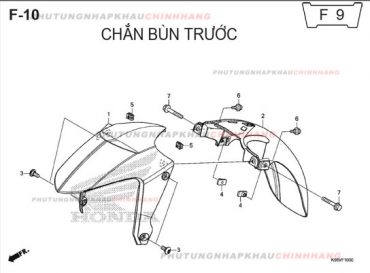 F10 – CHẮN BÙN TRƯỚC – HONDA WINNER 150 V1 2016 (K56G)