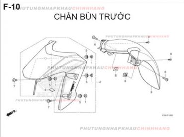 F10 – CHẮN BÙN TRƯỚC – HONDA WINNER X V2 2019 (K56L)