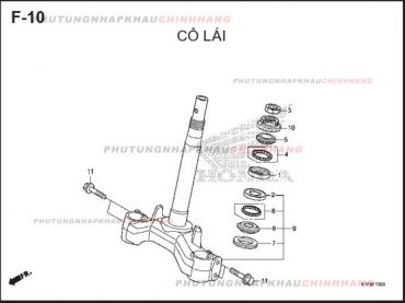 F10 – CỔ LÁI – HONDA AIR BLADE 125-150 2020 (K1G-K1F)