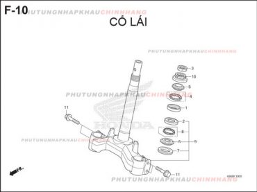 F10 – CỔ LÁI – HONDA AIR BLADE 125 2016 (K66)