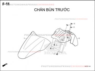 F11 – CHẮN BÙN TRƯỚC – HONDA LEAD 125 4VAL 2025 (K2TS)