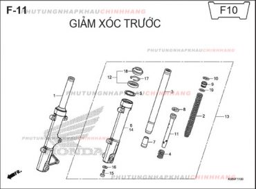 F11 – GIẢM XÓC TRƯỚC – HONDA WINNER 150 V1 2016 (K56G)