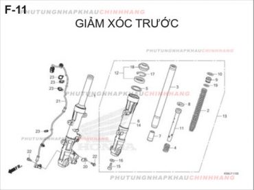 F11 – GIẢM XÓC TRƯỚC – HONDA WINNER X V2 2019 (K56L)