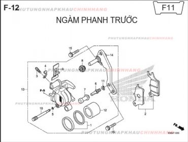 F12 – NGÀM PHANH TRƯỚC – HONDA WINNER 150 V1 2016 (K56G)