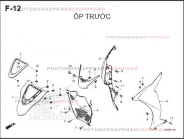 F12 – ỐP TRƯỚC – HONDA LEAD 125 4VAL (K2T)