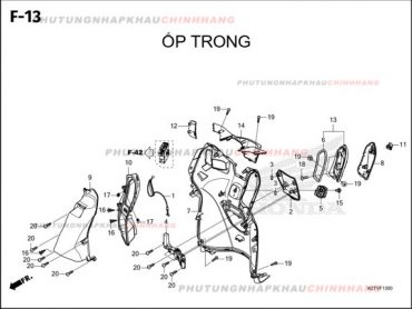 F13 – ỐP TRONG – HONDA LEAD 125 4VAL 2025 (K2TS)