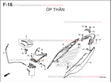 F15 – ỐP THÂN – HONDA AIR BLADE 125-150 2020 (K1G-K1F)