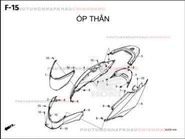 F15 – ỐP THÂN – HONDA LEAD 125 4VAL 2025 (K2TS)