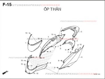 F15 – ỐP THÂN – HONDA LEAD 125 4VAL (K2T)