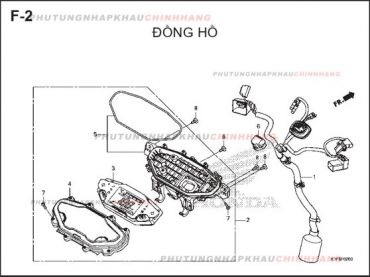 F2 – ĐỒNG HỒ – HONDA AIR BLADE 125-150 2020 (K1G-K1F)