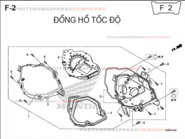 F2 – ĐỒNG HỒ – HONDA WINNER 150 V1 2016 (K56G)