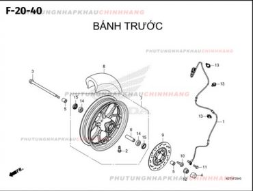 F20-40 – BÁNH TRƯỚC – HONDA LEAD 125 4VAL 2025 (K2TS)