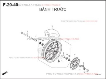 F20-40 – BÁNH TRƯỚC – HONDA LEAD 125 4VAL (K2T)