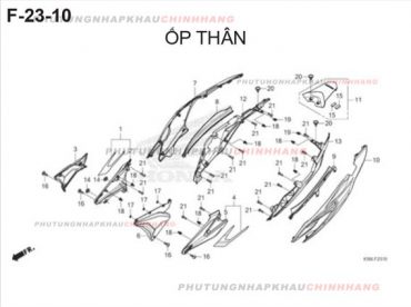 F23-10 – ỐP THÂN – HONDA WINNER X V2 2019 (K56L)