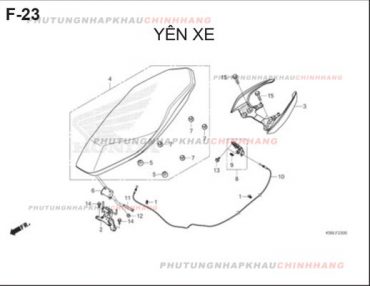 F23 – YÊN XE – HONDA WINNER X V2 2019 (K56L)