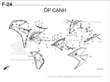 F24 – ỐP CẠNH – HONDA WINNER X V2 2019 (K56L)