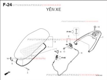 F24 – YÊN XE – HONDA LEAD 125 4VAL (K2T)