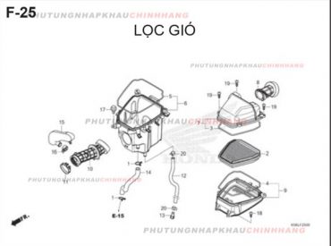 F25 – LỌC GIÓ – HONDA WINNER X V2 2019 (K56L)