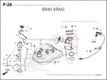 F26 – BÌNH XĂNG – HONDA LEAD 125 4VAL (K2T)