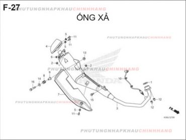 F27 – ỐNG XẢ – HONDA WINNER X V2 2019 (K56L)