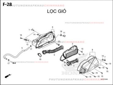 F28 – LỌC GIÓ – HONDA LEAD 125 4VAL 2025 (K2TS)