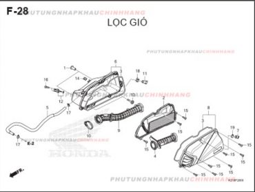 F28 – LỌC GIÓ – HONDA LEAD 125 4VAL (K2T)