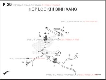 F29 – HỘP LỌC KHÍ BÌNH XĂNG – HONDA LEAD 125 4VAL (K2T)