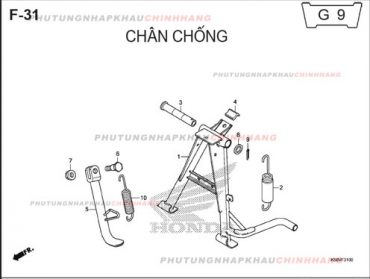 F31 – CHÂN CHỐNG – HONDA WINNER 150 V1 2016 (K56G)