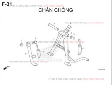 F31 – CHÂN CHỐNG – HONDA WINNER X V2 2019 (K56L)