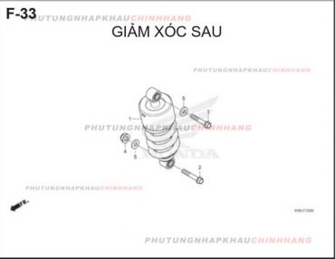 F33 – GIẢM XÓC SAU – HONDA WINNER X V2 2019 (K56L)