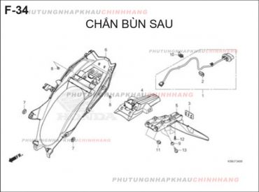 F34 – CHẮN BÙN SAU – HONDA WINNER X V2 2019 (K56L)