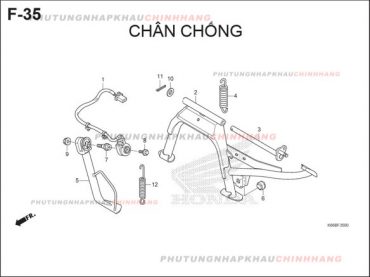 F35 – CHÂN CHỐNG – HONDA AIR BLADE 125 2016 (K66)