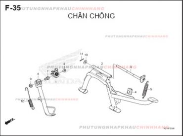 F35 – CHÂN CHỐNG – HONDA LEAD 125 4VAL (K2T)