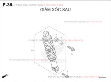 F36 – GIẢM XÓC SAU – HONDA LEAD 125 4VAL (K2T)