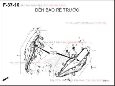 F37-10 – ĐÈN XI NHAN TRƯỚC – HONDA LEAD 125 4VAL (K2T)