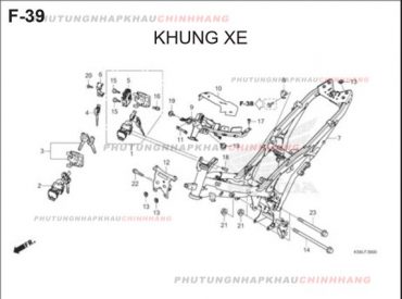 F39 – KHUNG XE – HONDA WINNER X V2 2019 (K56L)