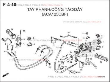 F4-10 – TAY PHANH CÔNG TẮC DÂY – HONDA AIR BLADE 125-150 2020 (K1G-K1F)