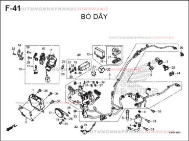 F41 – BỘ DÂY ĐIỆN – HONDA AIR BLADE 125-150 2020 (K1G-K1F)