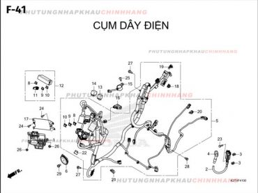 F41 – CỤM DÂY ĐIỆN – HONDA LEAD 125 4VAL 2025 (K2TS)