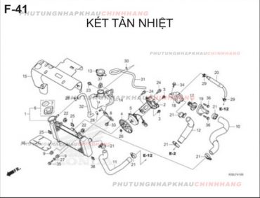 F41 – KÉT TẢN NHIỆT – HONDA WINNER X V2 2019 (K56L)