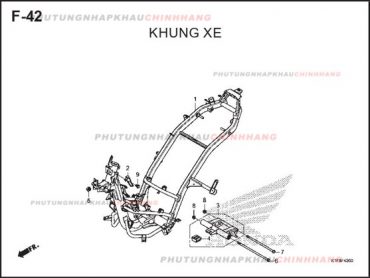 F42 – KHUNG XE – HONDA AIR BLADE 125-150 2020 (K1G-K1F)