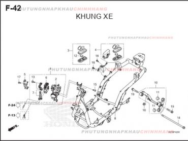 F42 – KHUNG XE – HONDA LEAD 125 4VAL (K2T)