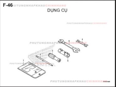 F46 – DỤNG CỤ – HONDA AIR BLADE 125-150 2020 (K1G-K1F)