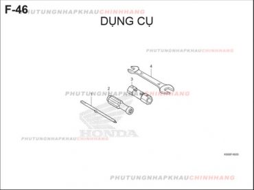 F46 – DỤNG CỤ – HONDA AIR BLADE 125 2016 (K66)