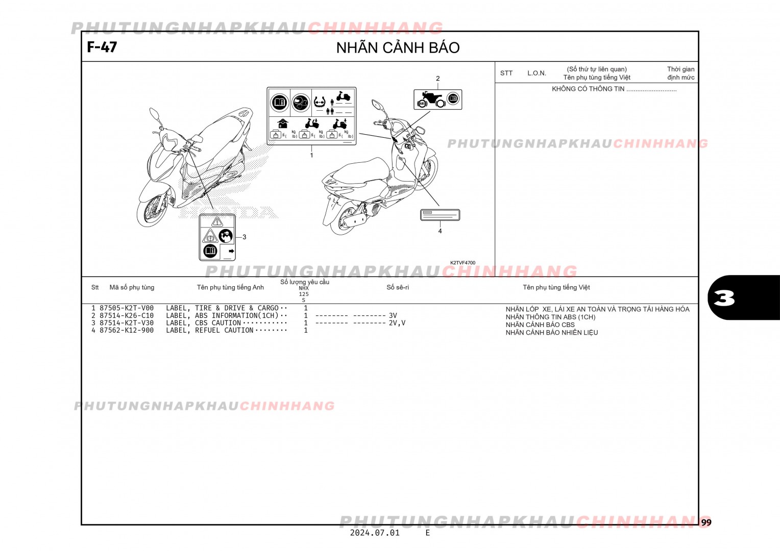 F47 - TEM CẢNH BÁO - HONDA LEAD 125 4VAL 2025 (K2TS)